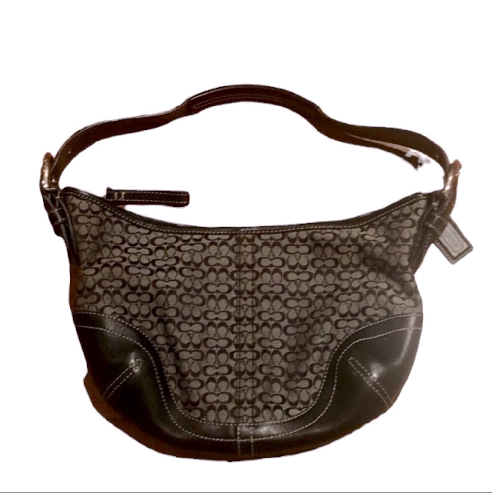 Coach Signature Canvas mini hobo bag in black - Picture 5 of 5